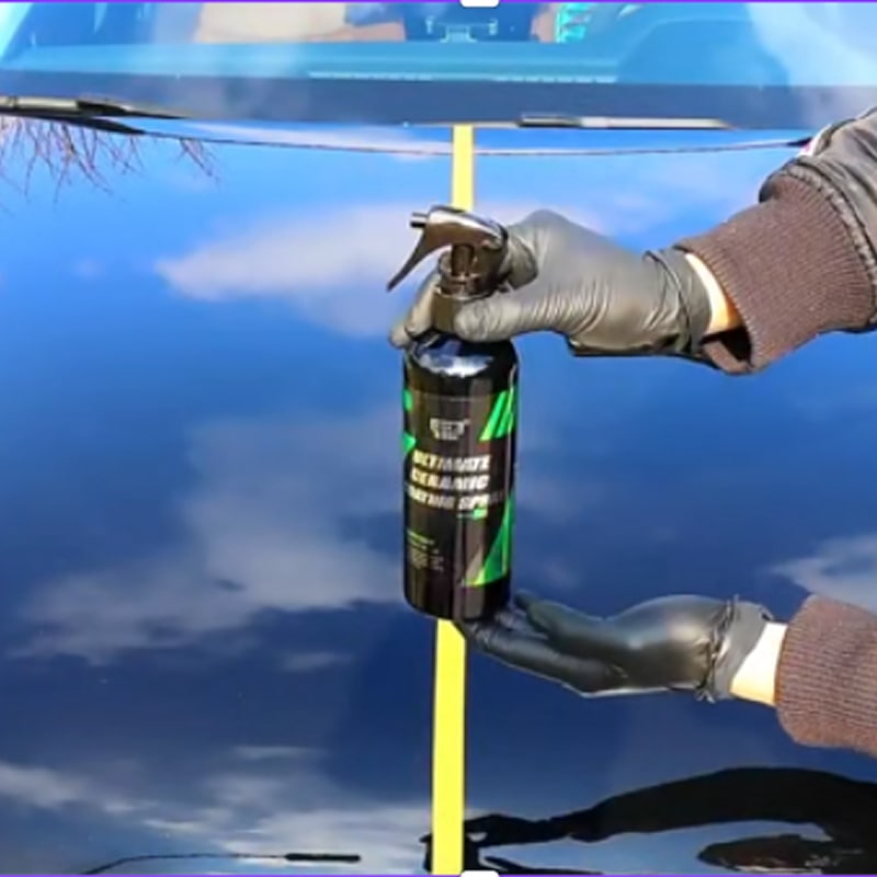 Nano-céramique Spray Brillance Plus sur peinture